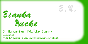 bianka mucke business card